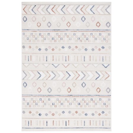 Safavieh 4 x 6 ft. Blair Washable Power Loomed Rectangle Area Rug Beige & Multi Color BLR226B-4